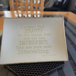 Marc Jacobs White and Green Quote Tray